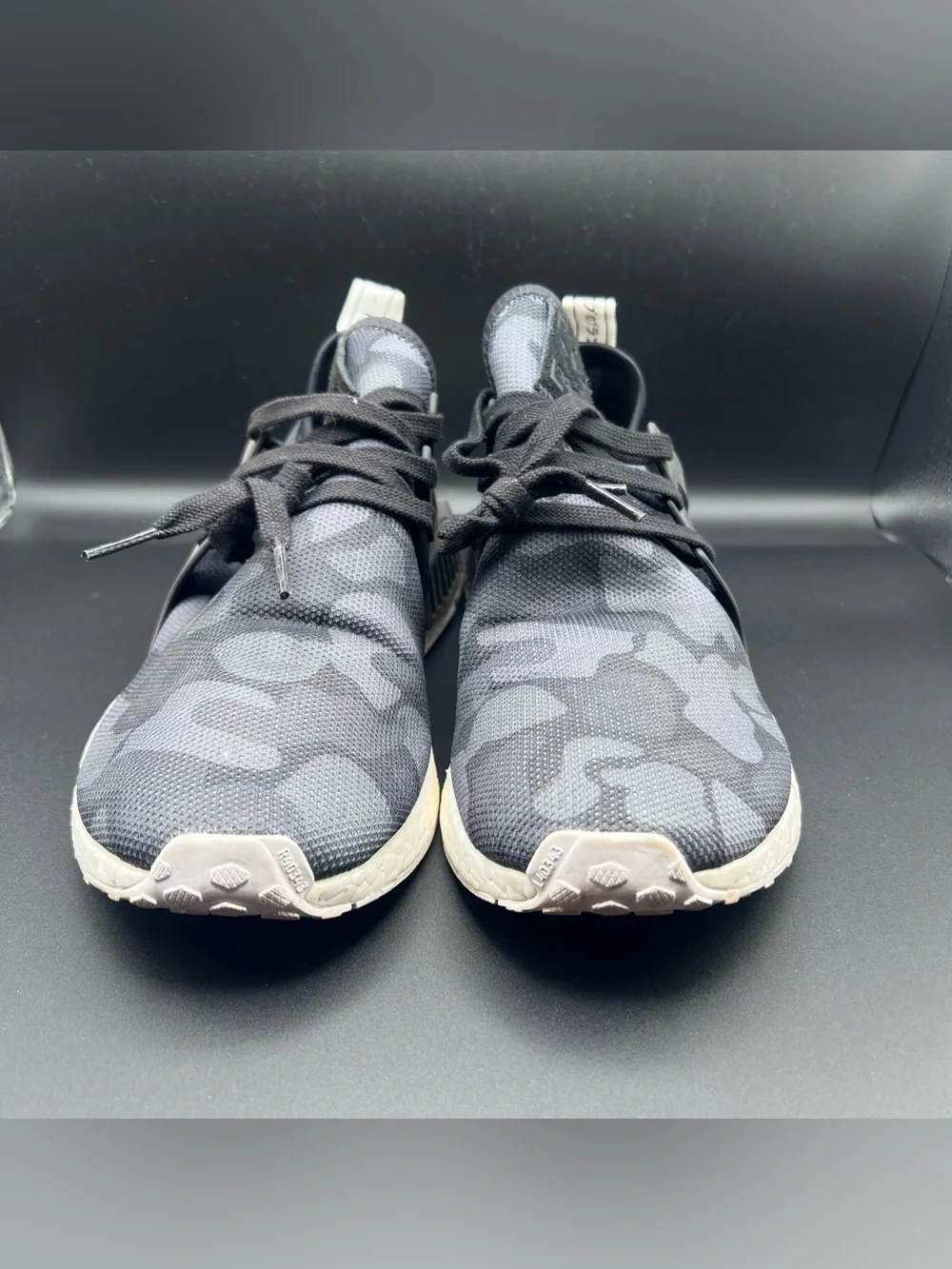 adidas Men’s Black & Gray Camo NMD_R1 Sneakers